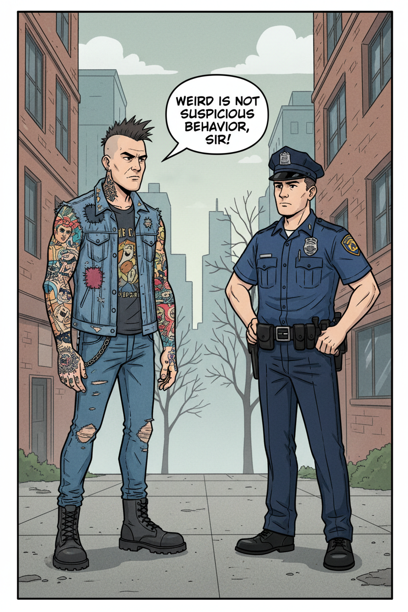 Weird is not suspicious behavior
